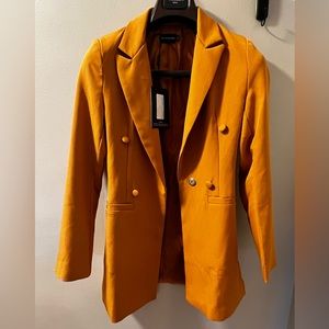 PLT Orange Blazer Dress
